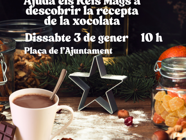 Escape room: Ajuda els Reis Mags a trobar la recepta de la xocolata