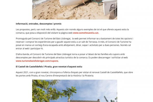 Gran èxit de la campanya ‘El Baix Llobregat, som el teu estiu’