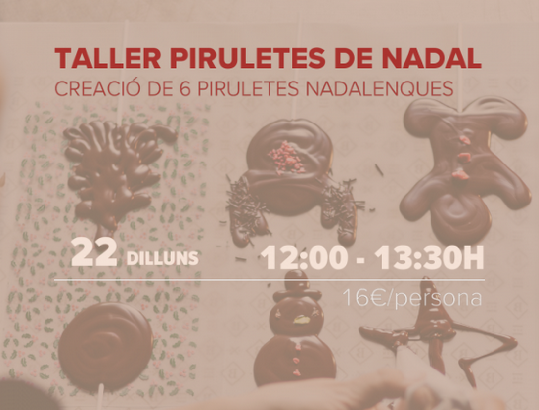 Taller Piruletes de Nadal a Blanxart