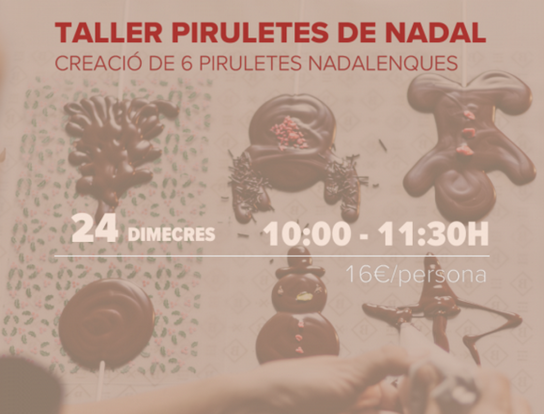 Taller Piruletes de Nadal a Blanxart