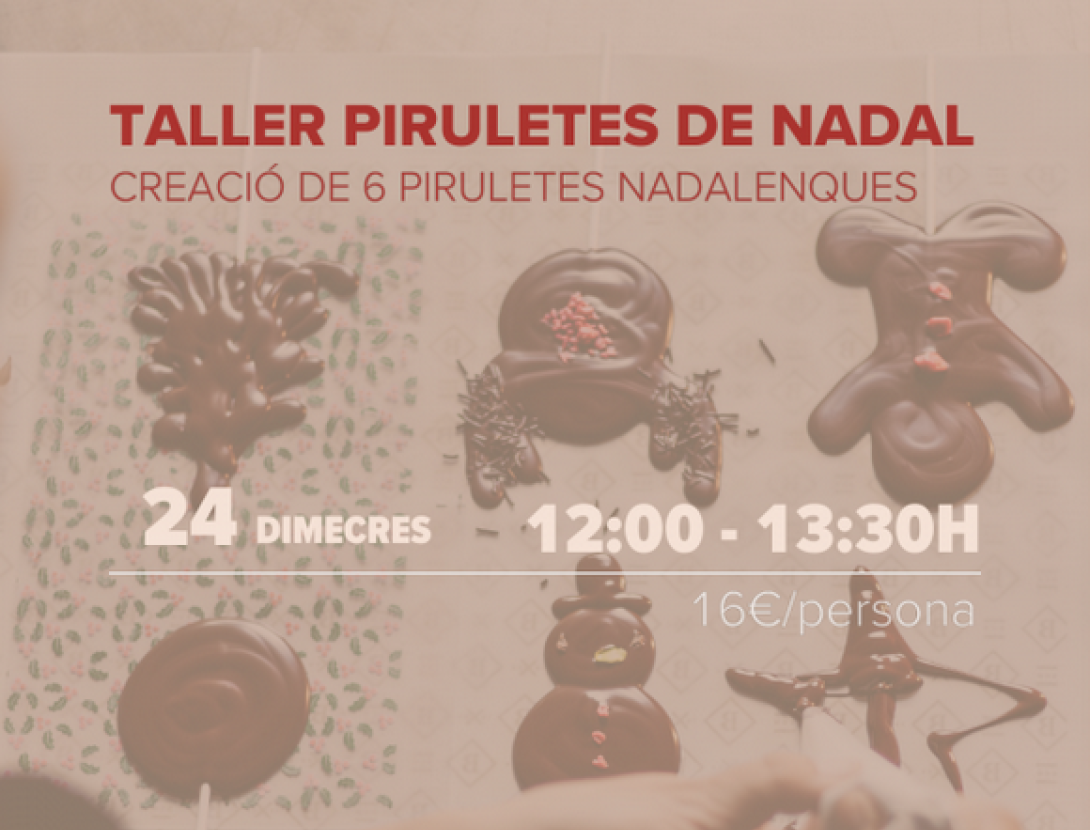 Taller Piruletes de Nadal a Blanxart