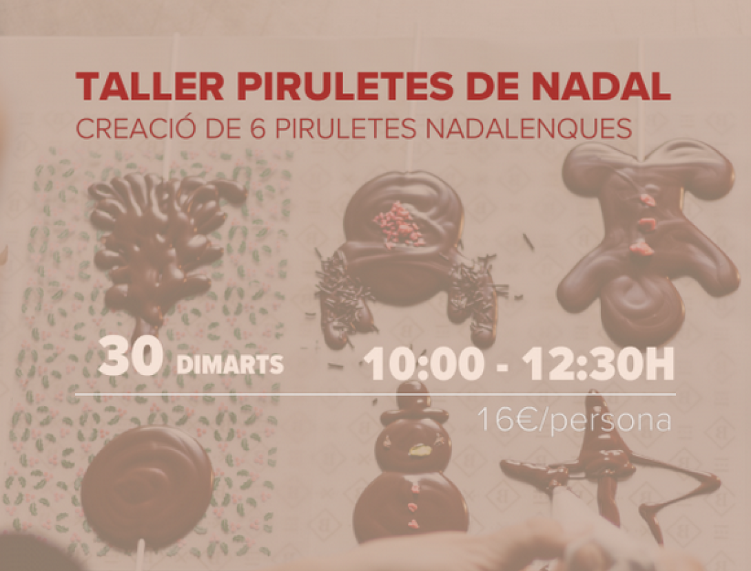 Taller Piruletes de Nadal a Blanxart