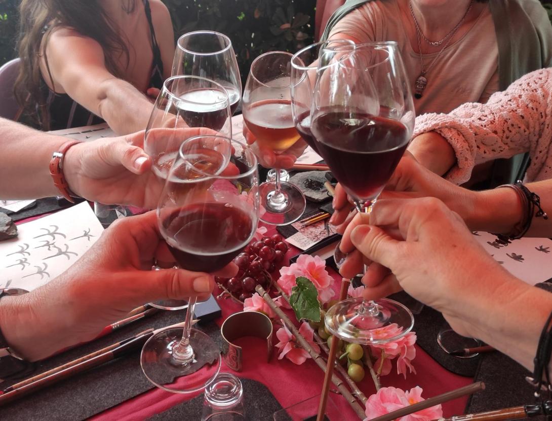 Suvi-e, connectant el pinzell al cor. Pintura japonesa i pintura amb vi