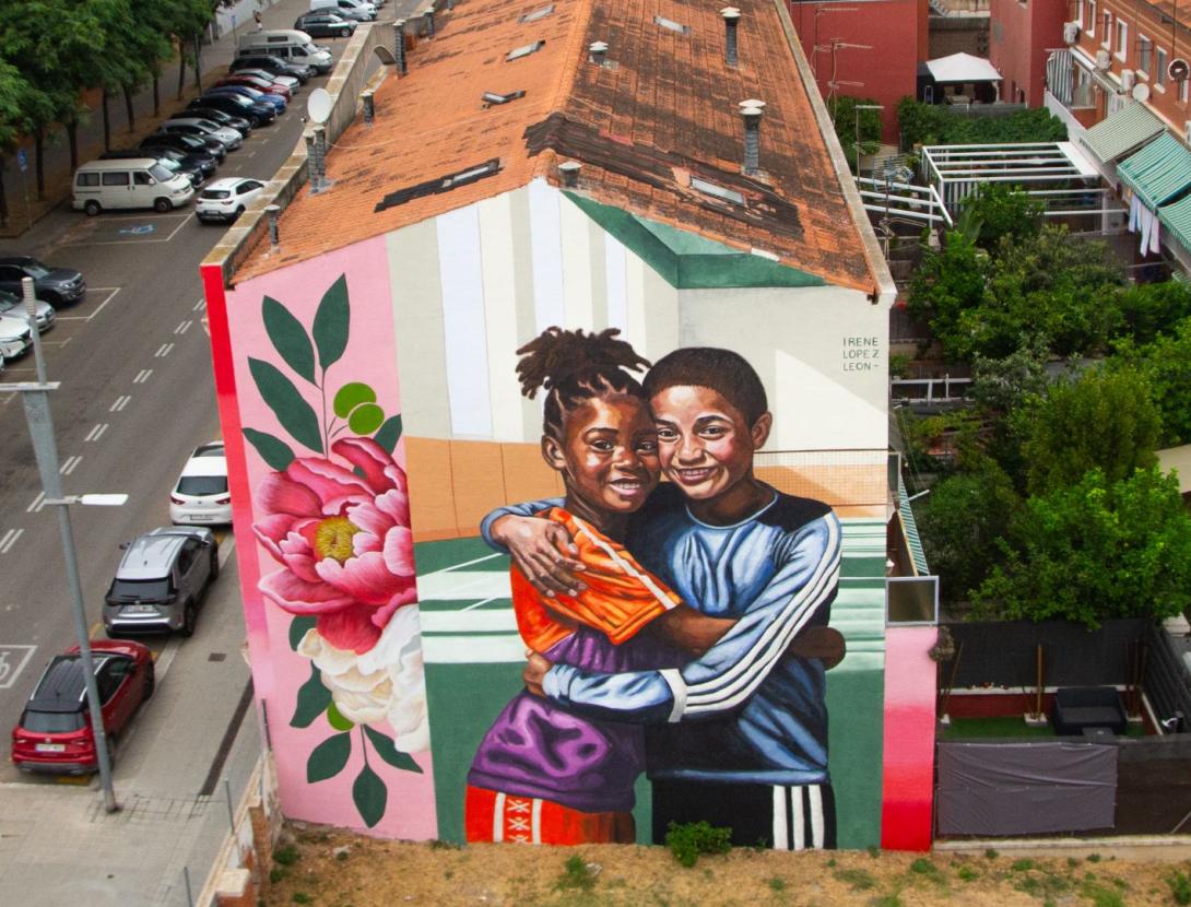 Mural Irene Lopez Kromatic  Sant Andreu